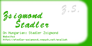 zsigmond stadler business card